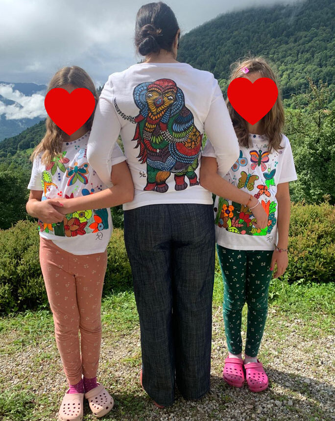 t-shirt animali